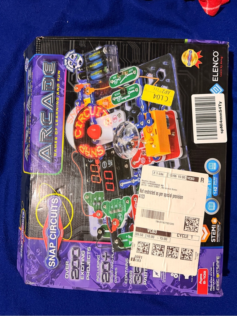 Snap Circuits Arcade Electronic Kit - Purple Box